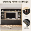 4-Piece Entertainment Center Wall Unit with Adjustable Shelves, Modern TV Stand for TVs Up to 75", Media Console with 6 Drawers - ModernLuxe - 4 of 4