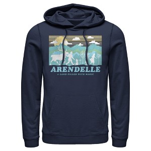Men's Frozen 2 Magical Traveler Silhouette Pull Over Hoodie - 1 of 3