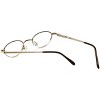 Flex Collection by Vivid FL-75 Designer Blue Light FIlter Reading Glasses in Gold 41mm +2.00 | Ladies | Oval Shape | X-Small Fit - 4 of 4