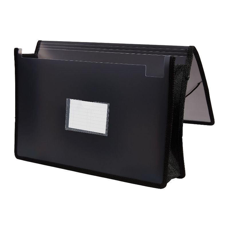 Staples Poly Expanding Wallet 3-1/2" Expansion Legal Size Black (10761) TR10761/10761, 1 of 4