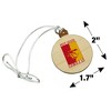Pittsburgh State University Primary Logo Mini Small Tiny Wood Christmas Tree Holiday Ornament - 4 of 4