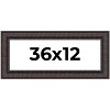 PosterPalooza | Panoramic 3.5" Wide Ornate Brown Frame - UV Acrylic, Foam Board Backing, Hanging Hardware - 2 of 4