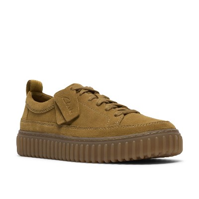 Clarks Mens Torhill Lace Ochre Suede Shoes 10.5 Medium — фото 7