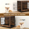 Tangkula Industrial Dog Crate Furniture Heavy-duty Kennel Cage w/ 3 Chew-proof Walls Small - 4 of 4