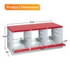 Chicken Nesting Box,Easy Egg Collection Large Vented Holes Chicken Coop Equipment with Vented Holes, Heavy Duty Chicken Nesting Boxes for Hens - 4 of 4