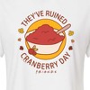Women's - Friends - They've Ruined Cranberry Day Cropped Graphic T-Shirt - 2 of 4