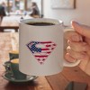 Superman USA American Flag Shield Logo Ceramic Coffee Mug, Novelty Gift Mugs for Coffee, Tea and Hot Drinks, 11oz, White - 4 of 4