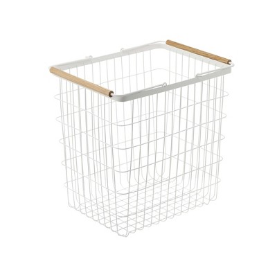 Yamazaki Home - Wire Basket - Two Sizes - Steel + Wood