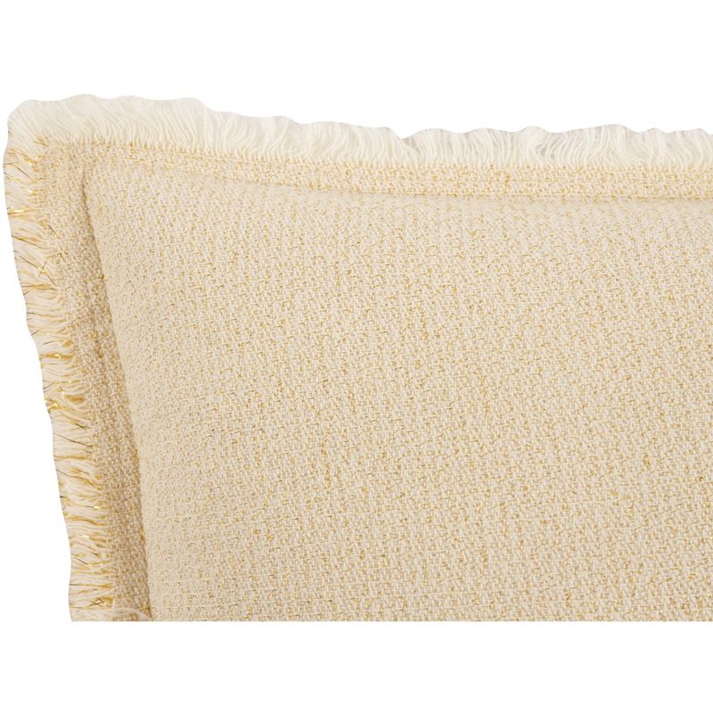 KAF Home Lurex Garment Washed Flange Decorative Pillow, 20" x 20", 2 of 5