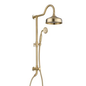 ALEXOUN   Shower Head with Handheld Shower System with 8" Rainfall Shower Head, Dual Shower Combo - 1 of 4