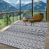 Acekool Reversible Outdoor Rug, Waterproof Plastic Straw Area Rug, Patio & Camping Carpet, Lightweight, Easy Clean, Portable for Deck & Backyard - 3 of 4