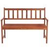 vidaXL Outdoor Patio Bench Wooden Garden Bench with Cushion Solid Wood Acacia - Beige 47.2" x 19.7" x 1.6" - 3 of 4
