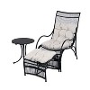 Christopher Knight Home Plato 3 Pieces Outdoor Rattan Weave Seating Set with Lounge Chair, Ottoman and Table - 2 of 4