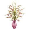 Nearly Natural Cherry Blossom Artificial Arrangement in Rose Vase, Pink - 3 of 3