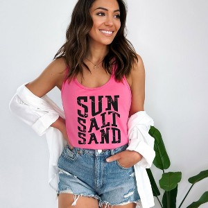 Simply Sage Market Women's Sun Salt Sand Graphic Racerback Tank - 1 of 2