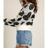 Women's Flower Pattern Sweater - EN CREME - 2 of 3