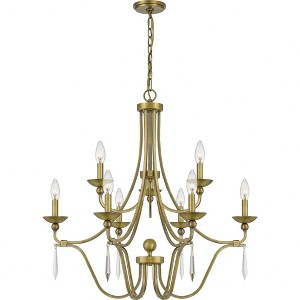 Quoizel Lighting Joules 9 - Light Chandelier in  Aged Brass - 1 of 4