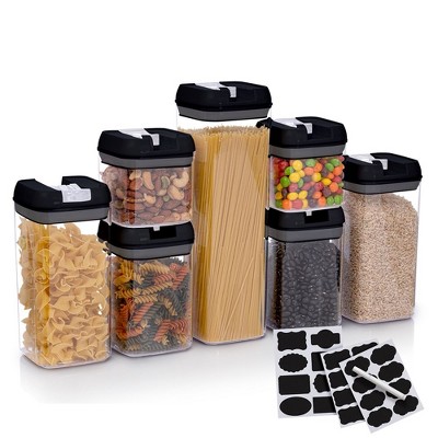 Airtight Food Storage Containers Set for Home Organization - 7 Piece  Largest Flip Lock Set w/more Capacity - BPA Free Plastic Dry Food Storage  Containers with Lids