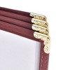 WeChef 20 Pack 8.5 x 14" Menu Cover 4 Page 8 View Reinforce Corner Stitch Restaurant Cafe - 2 of 4