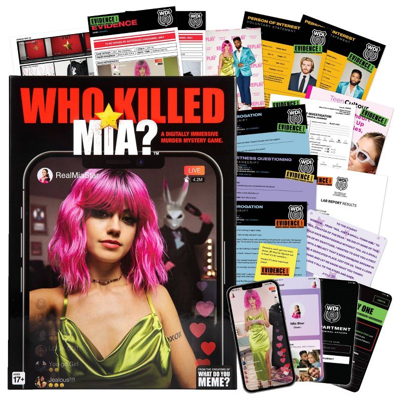 What Do You Meme? Who Killed Mia? Murder Mystery Game, 1 of 18