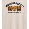 Women's - Are You Afraid of the Dark - Midnight Society Monster Masks Oversized Graphic T-Shirt - 2 of 4