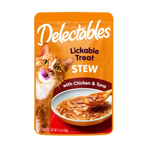 Hartz Delectables Stew Chicken And Tuna Lickable Cat Treats 1.4