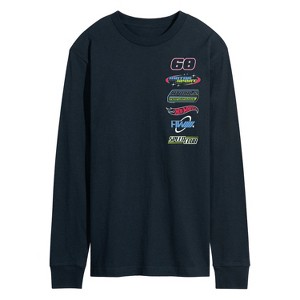 Men's - Hot Wheels - HW Stacked Badges- Men's Long Sleeve Graphic T-Shirt Long Sleeve Graphic T-Shirt - 1 of 3