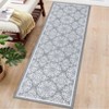 Area Rug Machine Washable Rug Non Slip Non Shedding Large Indoor Carpet Floral Low Pile Foldable Stain Resistant Rugs for Bedroom Living Room - 4 of 4