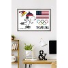 Trends International Team USA x Peanuts – Snoopy Olympic Figure Skating Framed Wall Poster Prints - 2 of 4