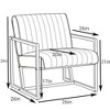NicBex Accent Chair Modern Arm Chair with High Quality Fabric for Kitchen, Dining, Bedroom, Living Room - 2 of 4