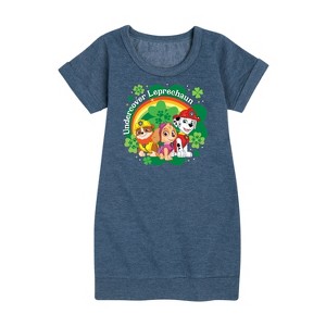 - Paw Patrol - Undercover Leprechauns Graphic Short Sleeve Fleece Dress - 1 of 4