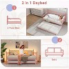 Twin Daybed with Trundle, Day Bed with Charging Station & LED Lights - 4 of 4