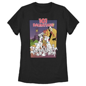 Women's One Hundred and One Dalmatians VHS Movie Poster T-Shirt - 1 of 4