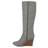 Journee Collection Womens Langly Wedge Knee High Boots - 2 of 4