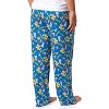 DreamWorks Shrek Mens' Characters Donkey Fiona Sleep Pajama Pants Blue - 4 of 4