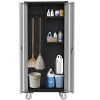 Rolling Tool Cabinet with Lock, 71" Metal Storage Cabinet with Wheels for Garage and Office - 3 of 4