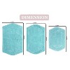 Waterford Collection Tufted Bath Rug, Extra Soft and Absorbent, Non-Slip Bath Mats, Machine Washable bath rugs for Bathroom, 3 Piece Set, Turquoise - 3 of 4
