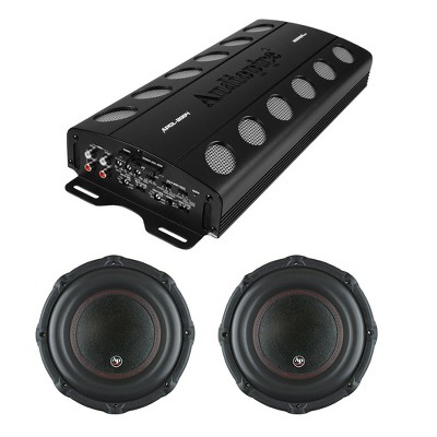 Audiopipe Car Audio Package with 2000 Watt 4-Channel MOSFET Amp and 2 12 Inch 1800 Watt Subwoofers