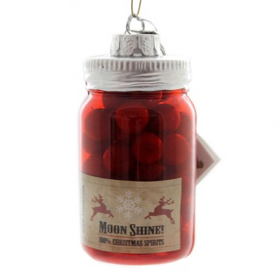 Noble Gems 4.0" Cherry Moonshine Ornament Merry Spirits Reindeer  -  Tree Ornaments