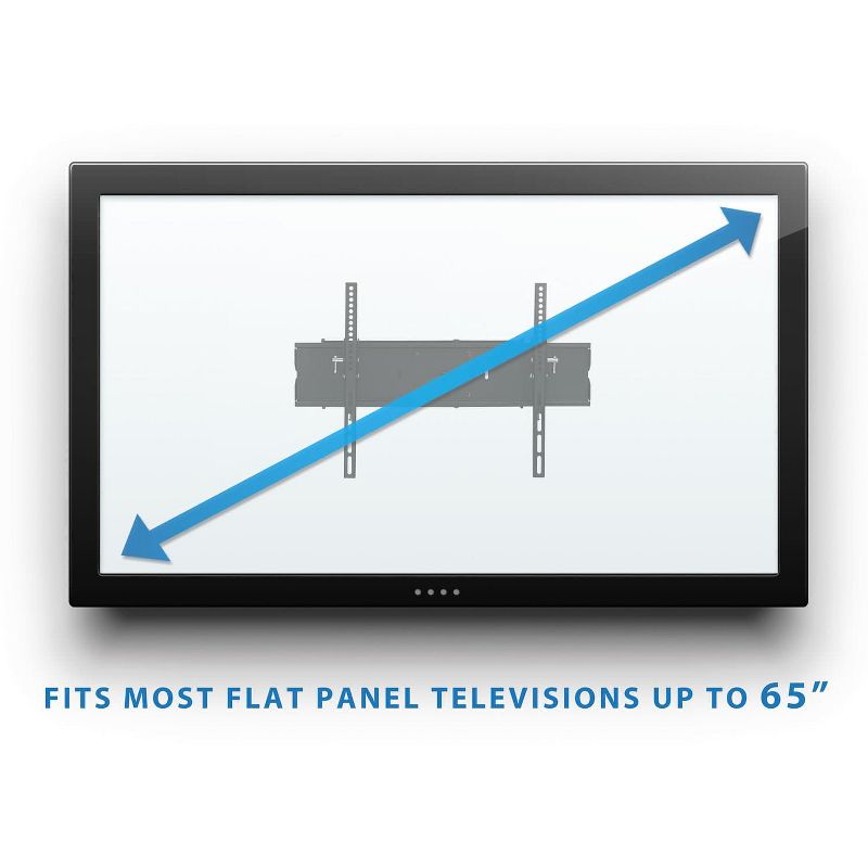 Mount-It! TV Wall Mount Full Motion, Center and Corner Installation, Tilt, Extend, Articulating TV Wall Bracket Fits up to 65 Inch TVs, Black, 5 of 9