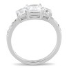 Slickblue Women’s Stainless Steel Ring, High Polished, Engagement CZ, Classic, Clear, Sizes 5-10 - 2 of 4
