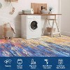 Modern Abstract Rug, Large Washable Low-Pile Non-Slip Carpet for Living Room, Bedroom, Indoor Floor Mat - 3 of 4