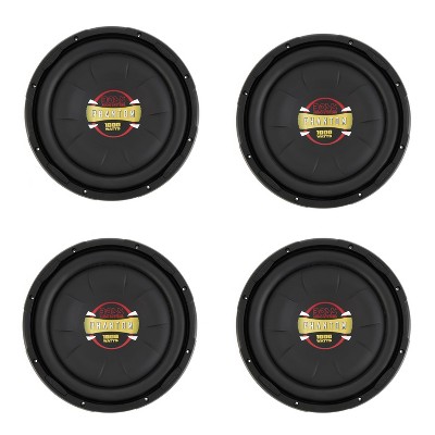 Boss Audio 12' 1000 Watt Max Car Audio Shallow Mount Stereo Subwoofer (4 Pack)