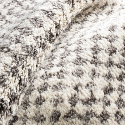 Citra Hand-Knotted Gray Geometric Wool-Blend 4' x 6' Area Rug