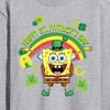 Men's - SpongeBob Squarepants - Happy St. Patricks Day Long Sleeve Graphic T-Shirt - 2 of 4