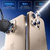 Entronix Camera Lens Protector Compatible with iPhone 16 Pro/16 Pro Max - Luxury Metal - 4 of 4