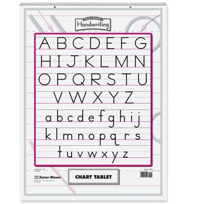 Zaner-Bloser Chart Tablet, 24 x 32 Inches, 2 Inch Ruling, 30 Sheets