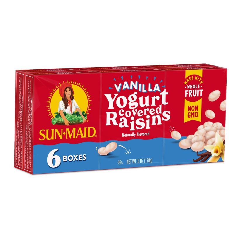 Sun-Maid Vanilla Yogurt Raisins - 6ct, 4 of 17