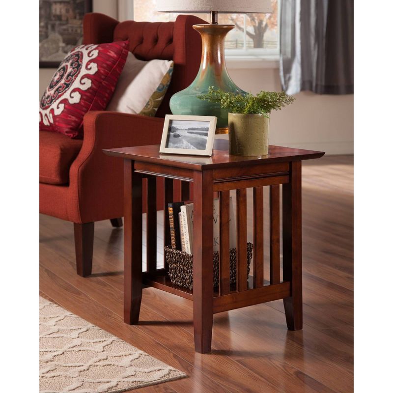 Mission End Table Walnut - AFI, 3 of 11