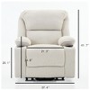 GDFStudio Naya Modern Remote-Controlled Heating and Massage Assistive Upholstered Recliner Chair - 3 of 4